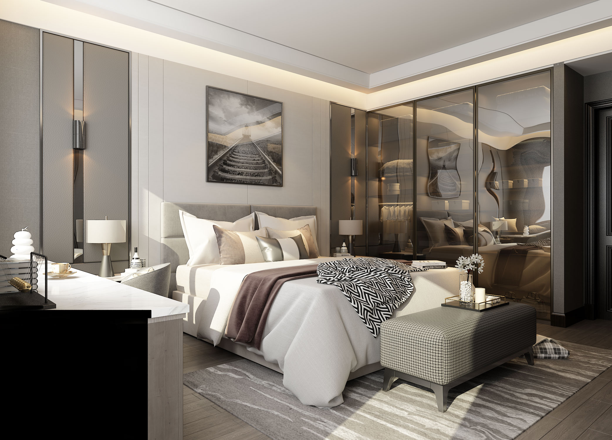 別墅極簡(jiǎn)風(fēng)格臥室裝修