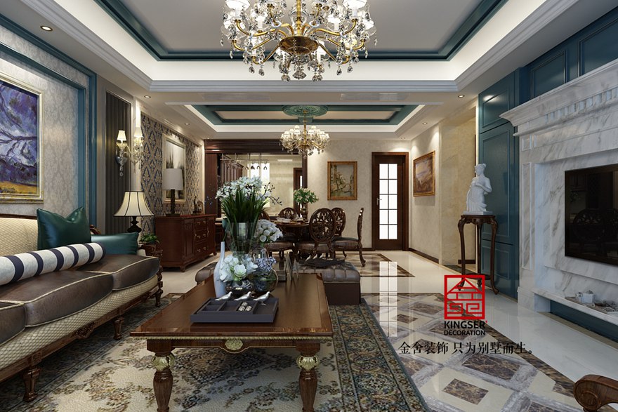 啟銳園裝修-歐式風(fēng)格-客廳