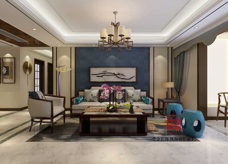 瀚唐裝修-中式風格-客廳