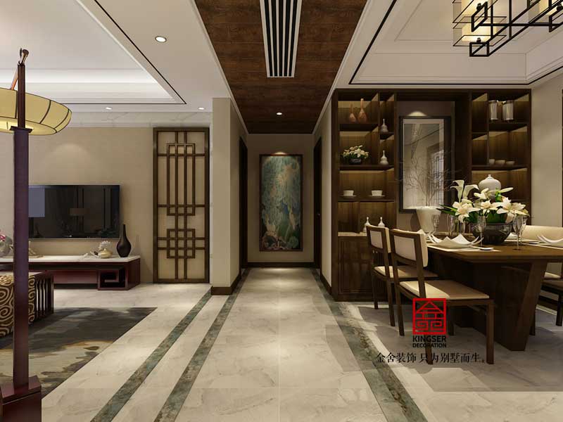 瀚唐裝修-中式風格-玄關(guān)