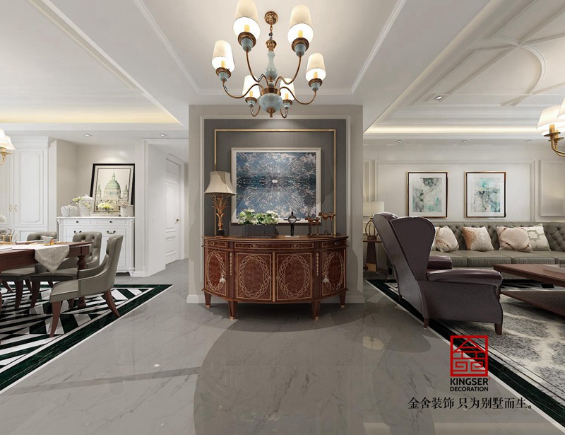 融創(chuàng)中心180平米裝修-玄關