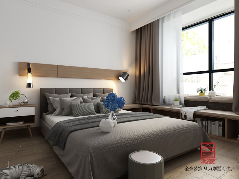大者140平米裝修-現(xiàn)代風格-臥室