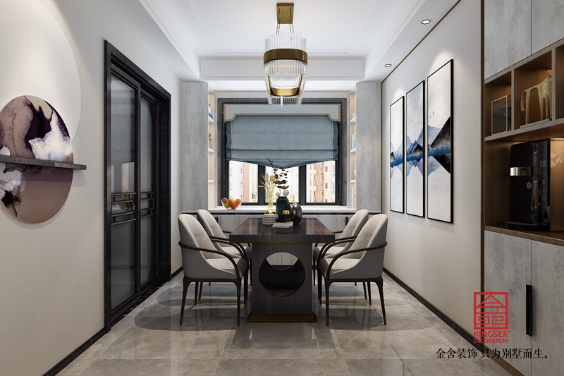 天山國賓壹號147平裝修-中式風(fēng)格-餐廳