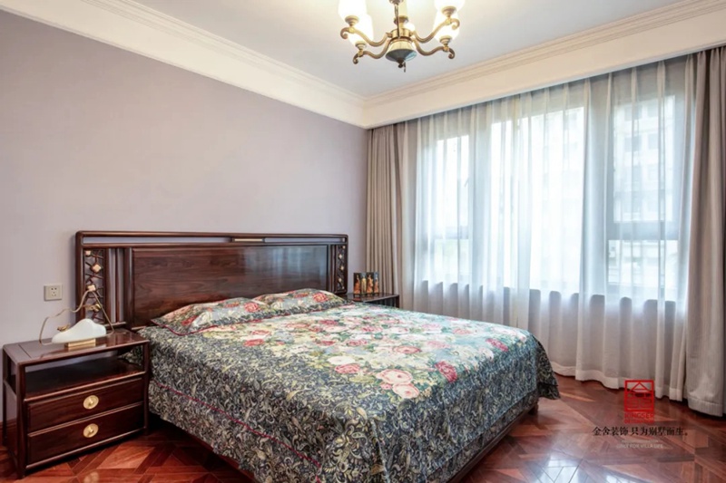 天山國賓壹號188平米新中式風(fēng)格裝修實景