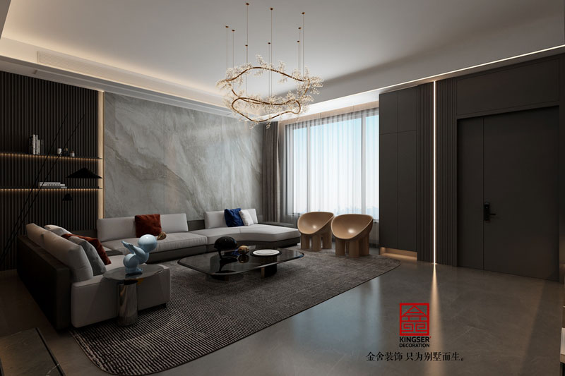 衡水南苑別墅裝修320平米現(xiàn)代風格效果圖