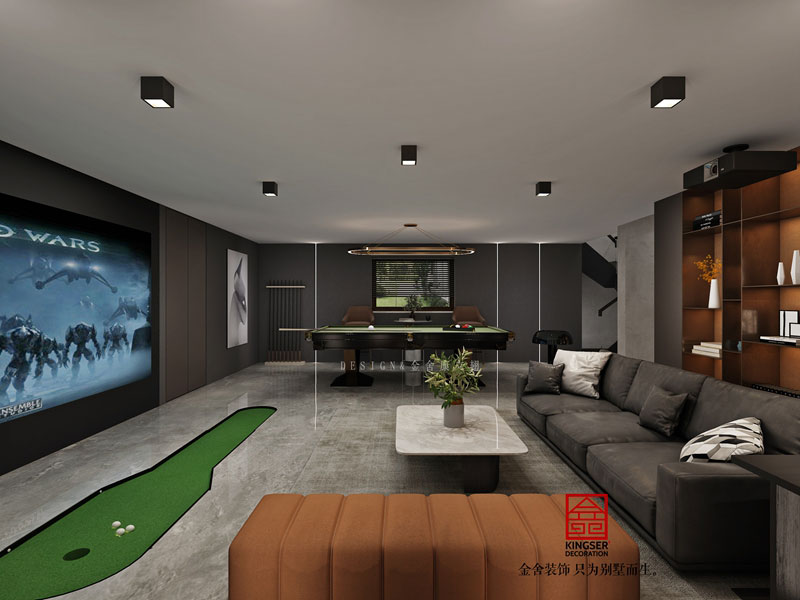 衡水南苑別墅裝修320平米現(xiàn)代風格效果圖