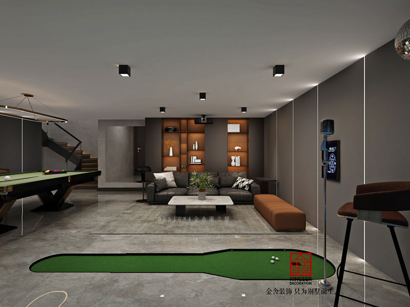 衡水南苑別墅裝修320平米現(xiàn)代風格效果圖