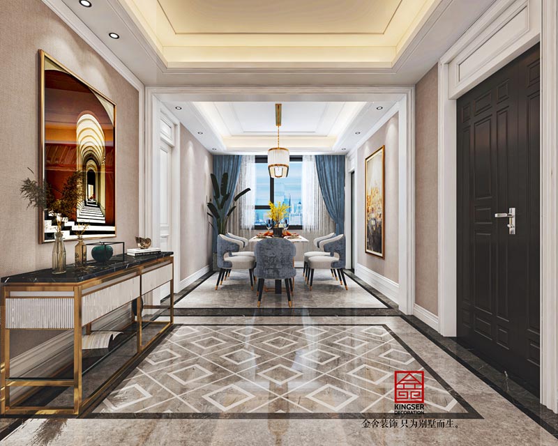 國赫天著現(xiàn)代輕奢風(fēng)格裝修效果圖-玄關(guān)