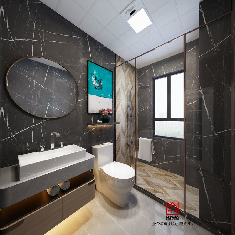 榮盛華府208平米輕奢風格裝修案例