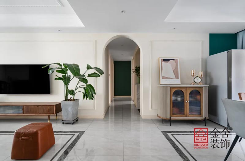 盛邦大都會北歐復古風格裝修實景圖-玄關(guān)