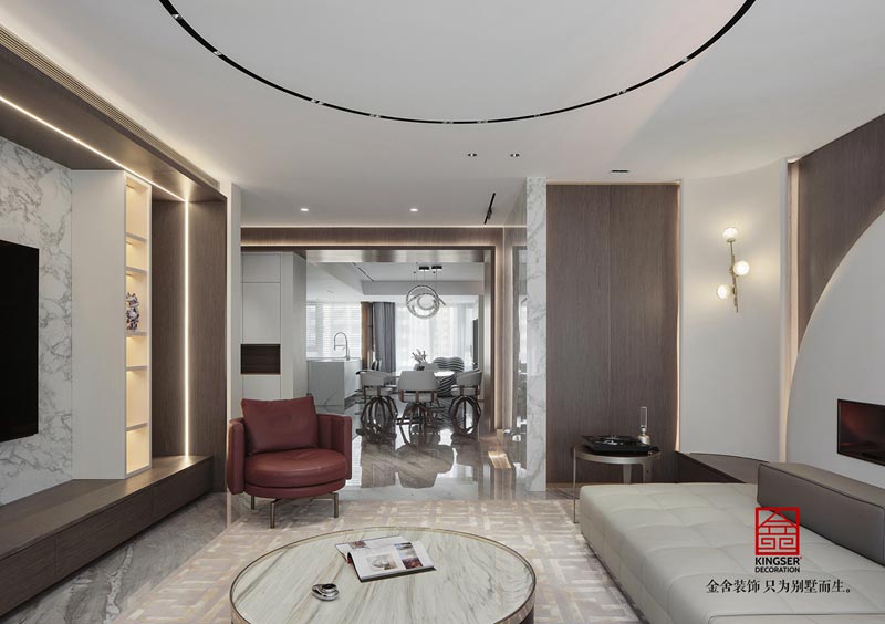 榮盛華府200平米現(xiàn)代風(fēng)格裝修實(shí)景圖