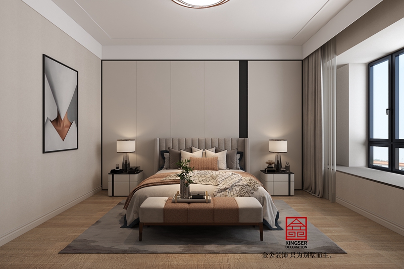 榮盛御府現(xiàn)代簡約風(fēng)格裝修臥室效果圖