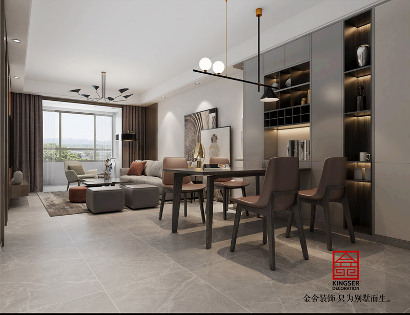 東南智匯城極簡風(fēng)格餐廳裝修圖片