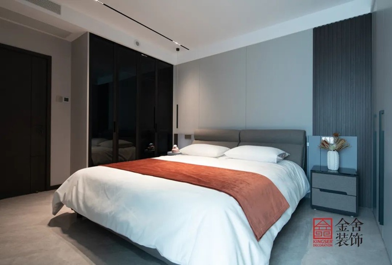 石家莊學校公寓裝修160㎡現(xiàn)代輕奢實景圖