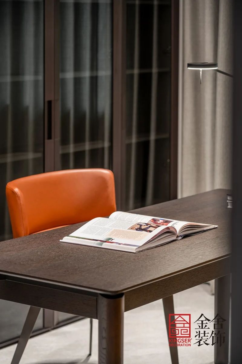 石家莊學校公寓裝修160㎡現(xiàn)代輕奢實景圖