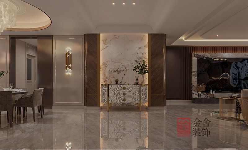 天山九峯210平玄關(guān)裝修設(shè)計