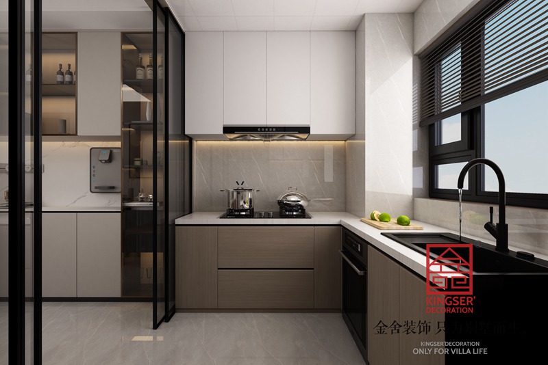 國仕山136平輕奢風格裝修設(shè)計