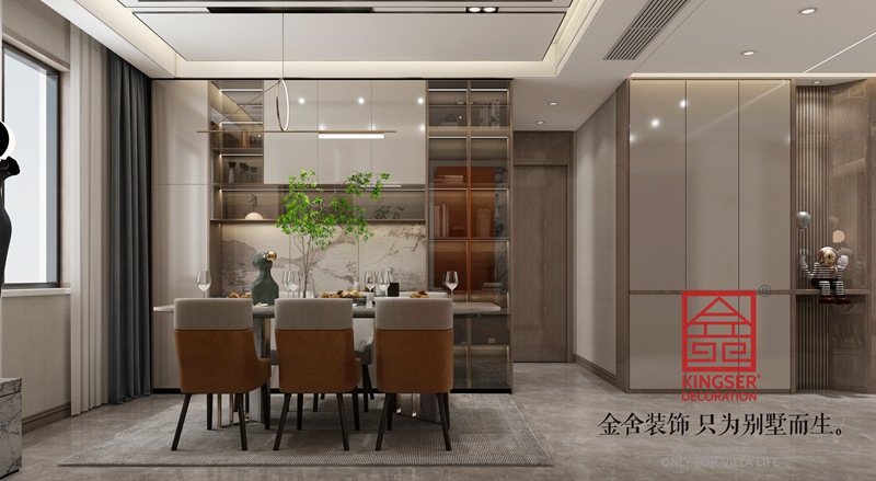 國赫天著現(xiàn)代風格餐廳裝修設計