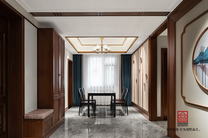 保利拉菲公館中式風(fēng)格裝修實景圖