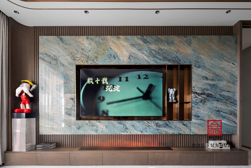 嘉和國(guó)際樣板間裝修客廳實(shí)景圖