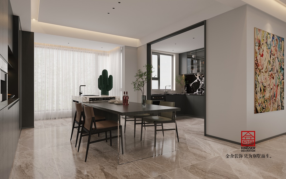 高新苑229平米現(xiàn)代簡(jiǎn)約風(fēng)格裝修-餐廳