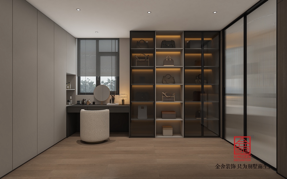 高新苑269平米現(xiàn)代簡(jiǎn)約裝修-衣帽間