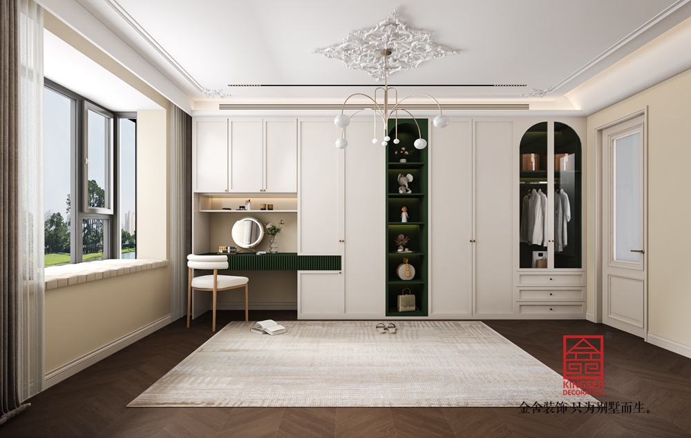 高薪苑190平米中古風(fēng)裝修-主臥